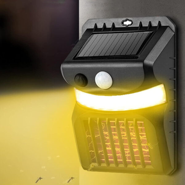 Wall Mounted Mosquito Zapper LED Outdoor Garden Light- Solar Powered_5