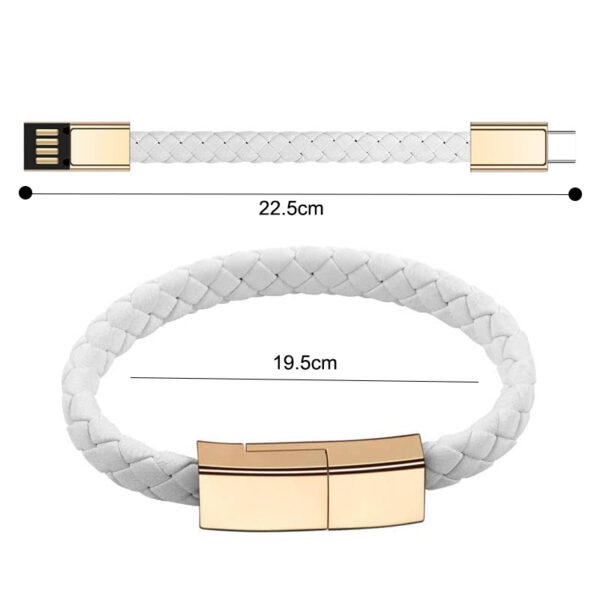 Single Head Magnetic Latching Fast Charging Bracelet Cable_1