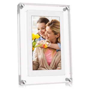 5 Inches Acrylic Digital Video Frame for Home Décor and Heartfelt Gift USB -Rechargeable