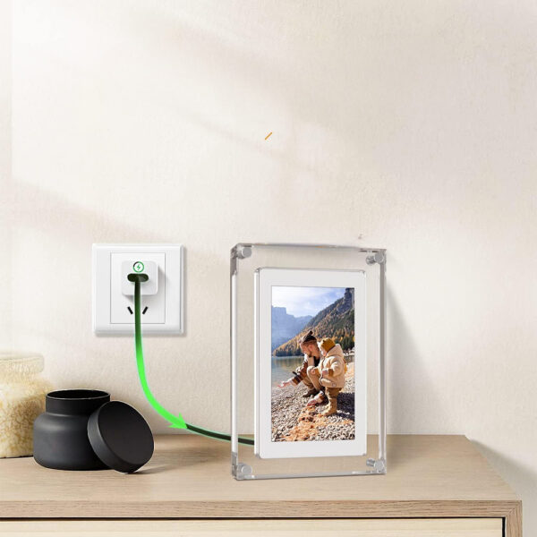 5 Inches Acrylic Digital Video Frame for Home Décor and Heartfelt Gift USB -Rechargeable_6