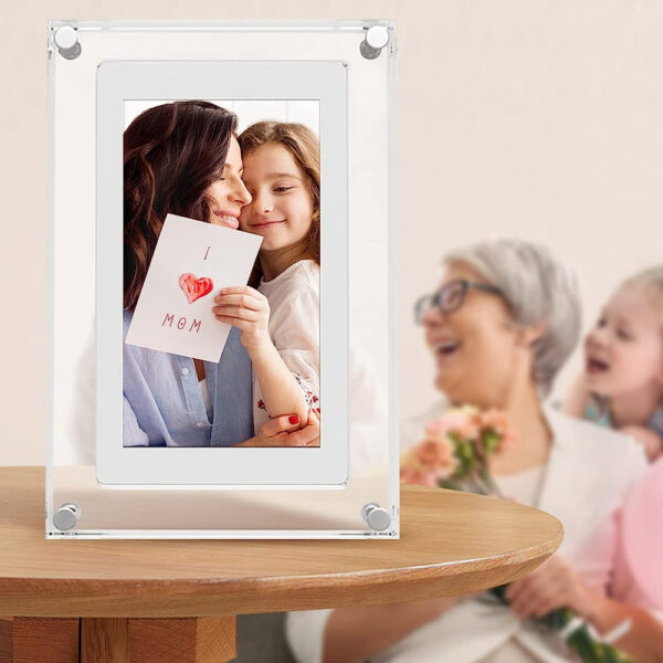 5 Inches Acrylic Digital Video Frame for Home Décor and Heartfelt Gift USB -Rechargeable_7