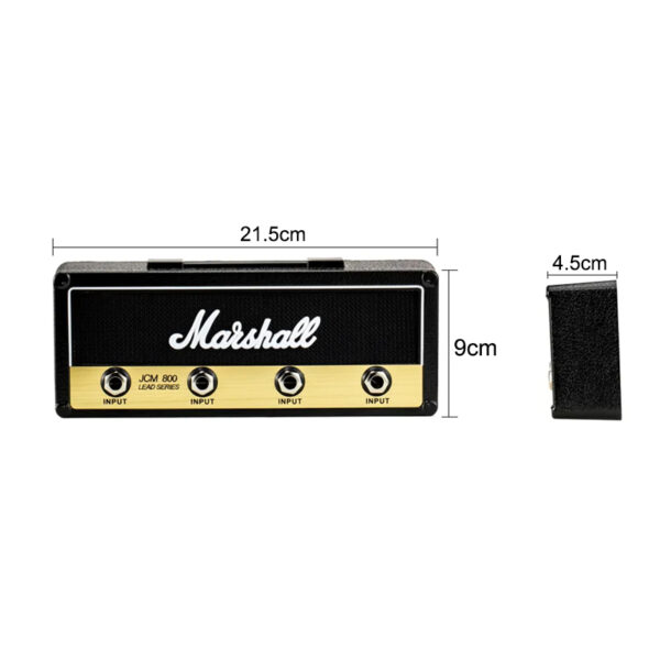 4 Slots Retro Theme Guitar Amplifier Plug Wall Mounted Key Holder Set_5