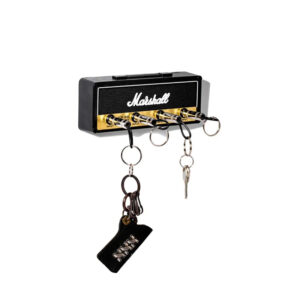 4 Slots Retro Theme Guitar Amplifier Plug Wall Mounted Key Holder Set