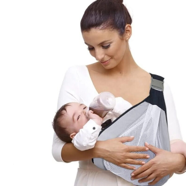 One Shoulder Front Hold Sling Type Mesh Newborn Baby Support Carrier_8