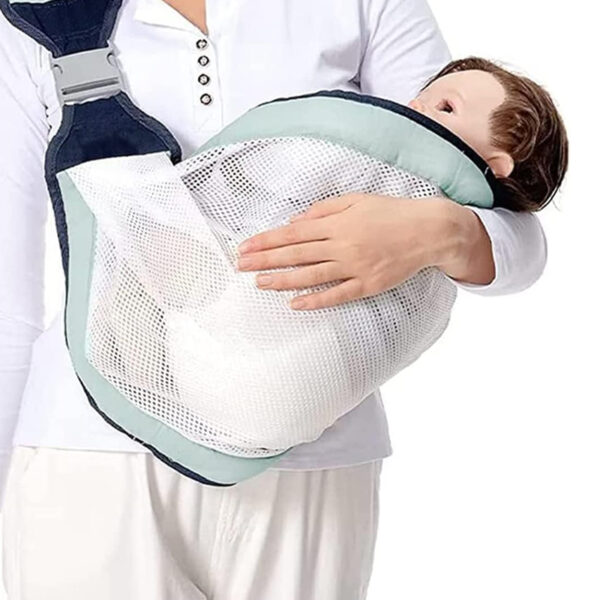One Shoulder Front Hold Sling Type Mesh Newborn Baby Support Carrier_12
