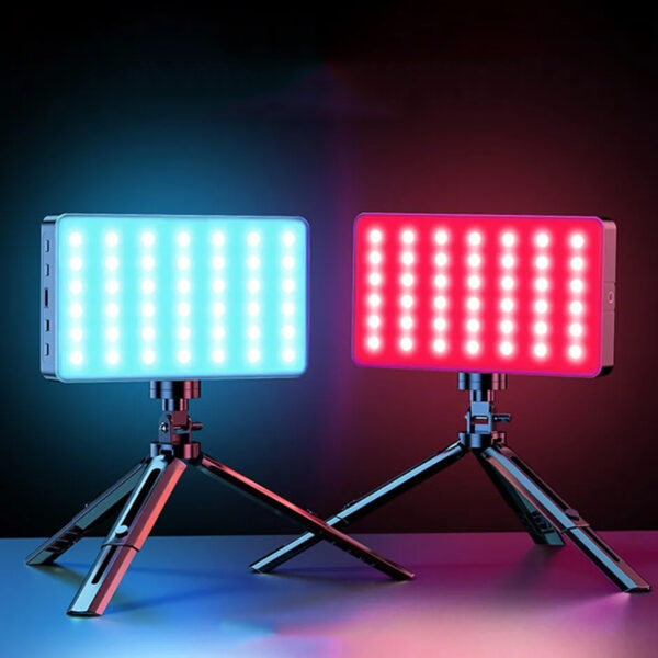 RGB LED Video Light Photography Fill Camera Lighting Panel- USB Rechargeable_9