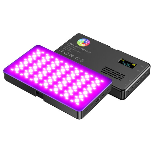 RGB LED Video Light Photography Fill Camera Lighting Panel- USB Rechargeable_16