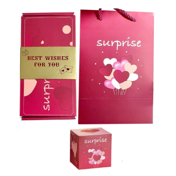 10 Jumps DIY Folding Paper Box Surprise Explosion Greeting Gift Box_1