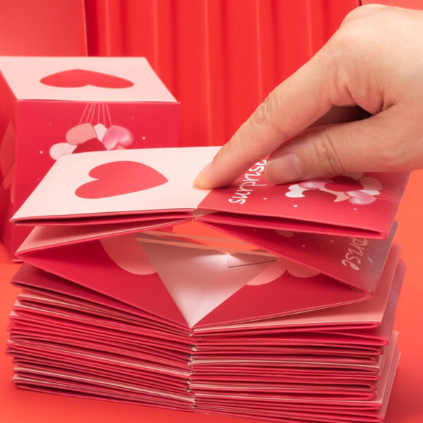 10 Jumps DIY Folding Paper Box Surprise Explosion Greeting Gift Box_14