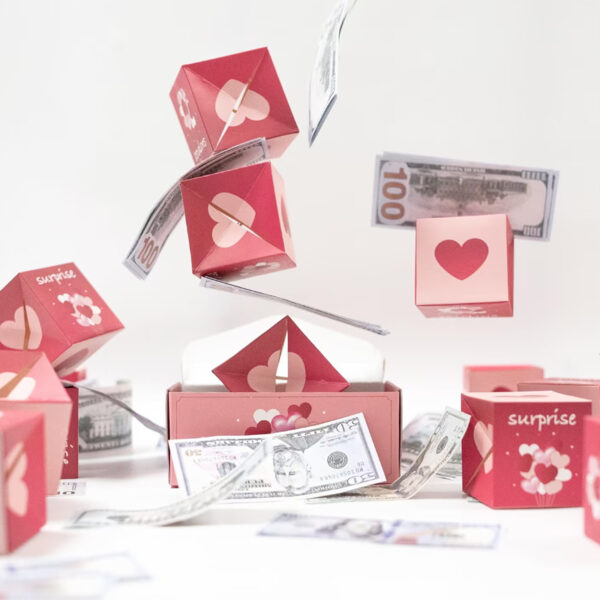 10 Jumps DIY Folding Paper Box Surprise Explosion Greeting Gift Box_15