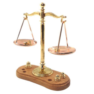 1/12 Miniature Model Dollhouse Accessory Toy Scales of Justice Mini Balance Toy