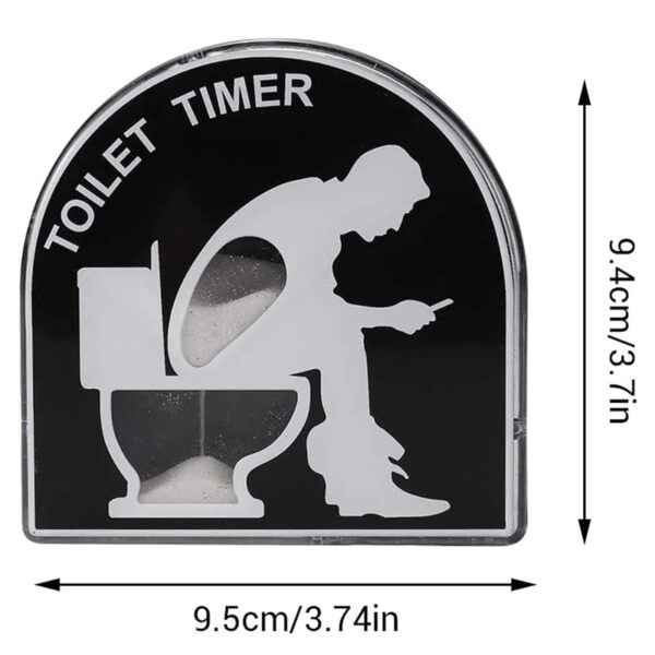 5-minute Toilet Hourglass Sand Timer and Decompression Toy- Men and Women_1