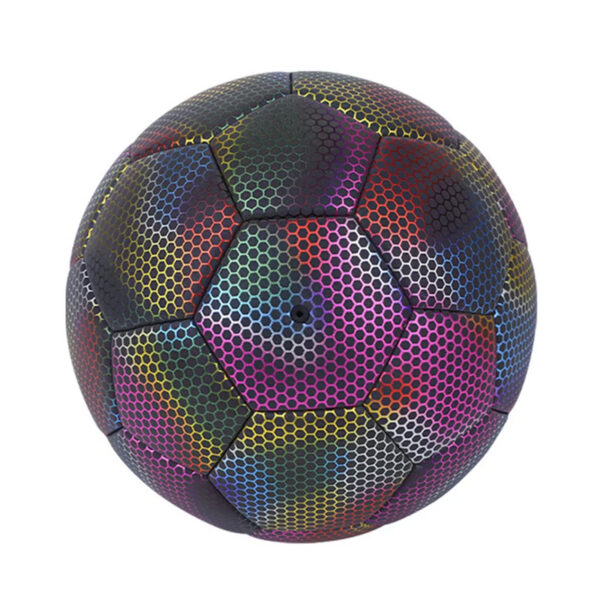 Reflective Football Glow in The Dark Soccer Ball Size 5 Training Ball_3
