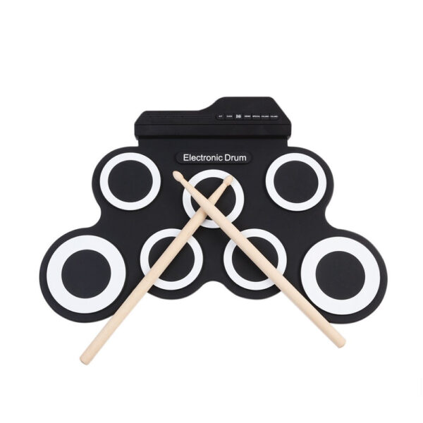 7 Pads Roll-Up Electronic Drum Practice Kit_1