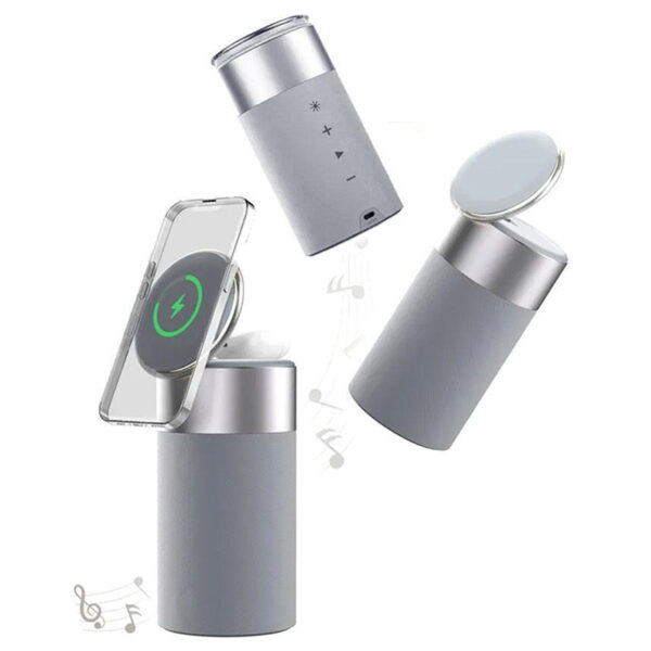 3 in 1 Wireless Speaker Magnetic Wireless Charger and Atmosphere Light- Type C_8