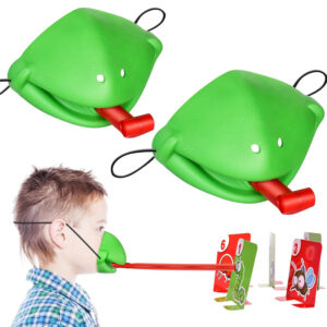 Interactive Family Toy Tongue Sticking Out Board Game in Frog Design