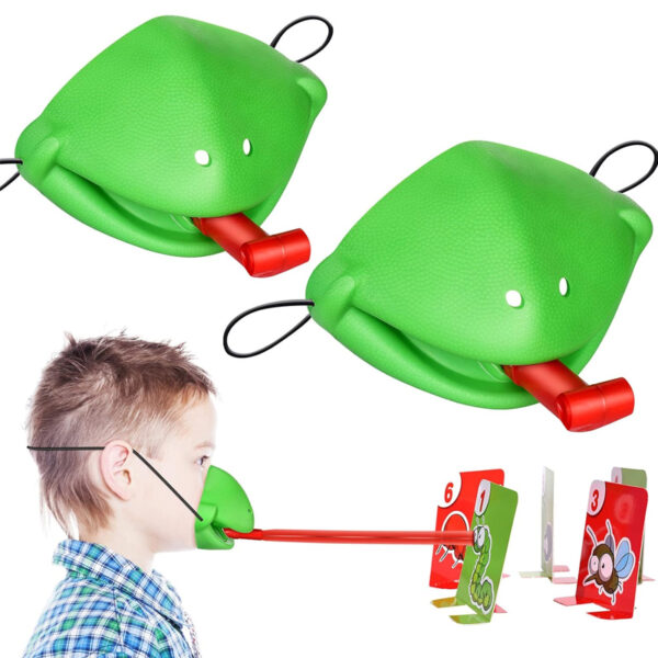 Interactive Family Toy Tongue Sticking Out Board Game in Frog Design_1