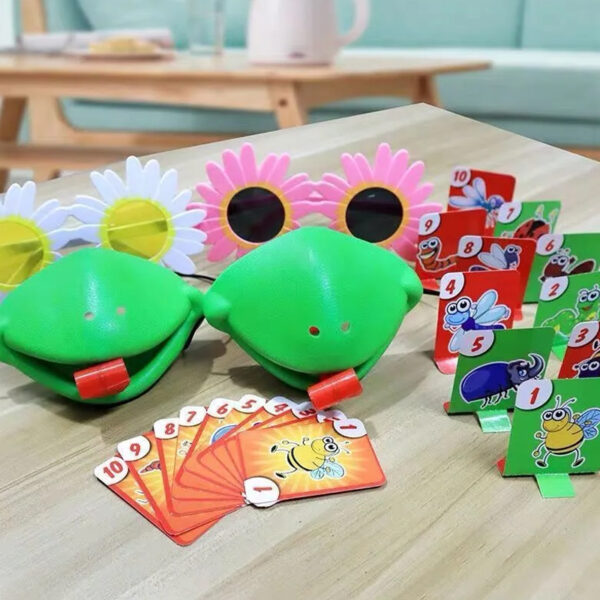 Interactive Family Toy Tongue Sticking Out Board Game in Frog Design_9