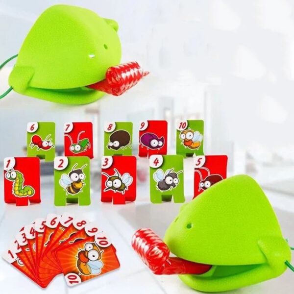 Interactive Family Toy Tongue Sticking Out Board Game in Frog Design_10