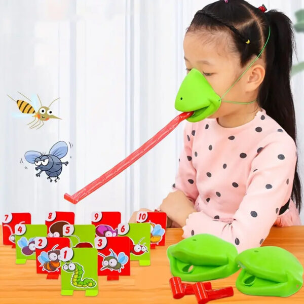 Interactive Family Toy Tongue Sticking Out Board Game in Frog Design_7