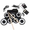 7 Pads Roll-Up Electronic Drum Practice Kit_0