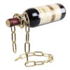 Magic Floating Wine Bottle Holder Unique Link Chain Rack for Airborne Bottle Display_0