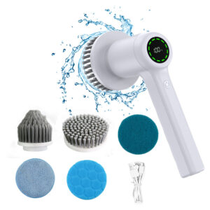 Portable Cordless Electric Spin Scrubber Multifunctional Cleaning Brush USB -Rechargeable