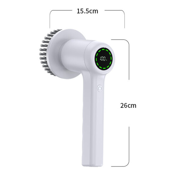 Portable Cordless Electric Spin Scrubber Multifunctional Cleaning Brush USB -Rechargeable_3